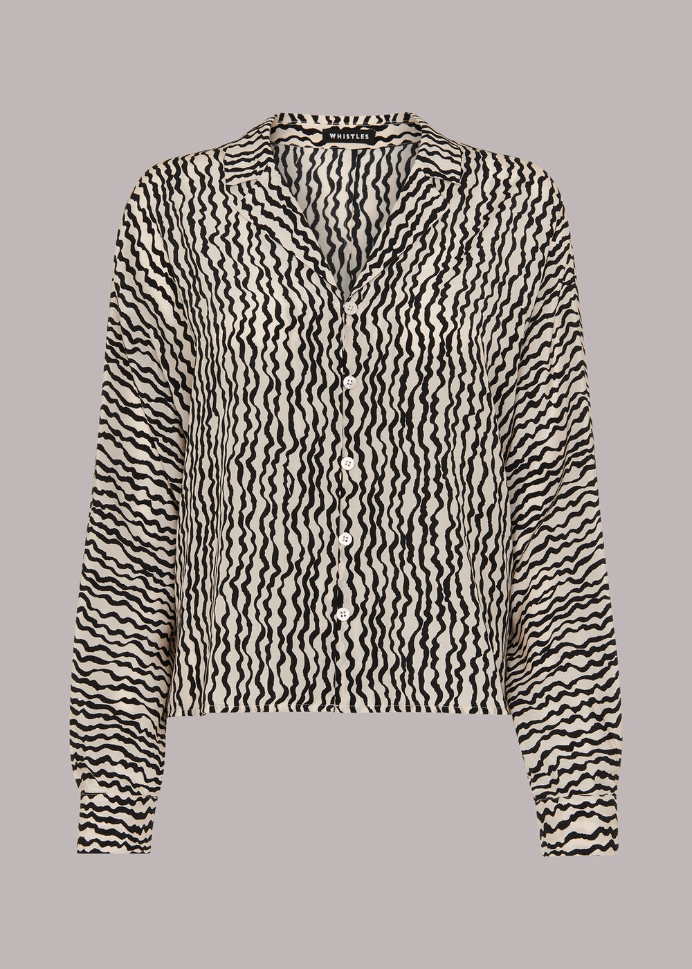 Wiggle Print Silk Shirt